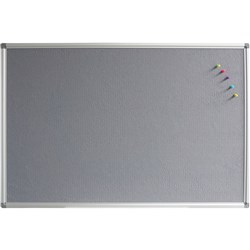 Rapidline Pinboard 1500 x 900mm Aluminium Frame Grey