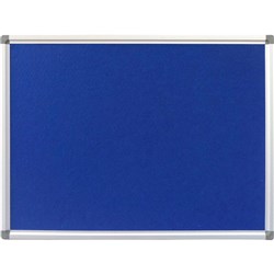 Rapidline Pinboard 1500 x 900mm Aluminium Frame Blue