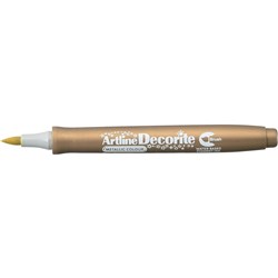 Artline Decorite Brush Markers Metallic Gold Pack Of 12
