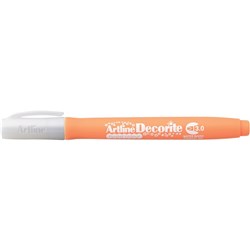 Artline Decorite Markers 3.0mm Chisel Pastel Orange Pack Of 12