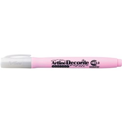 Artline Decorite Markers 3.0mm Chisel Pastel Pink Pack Of 12