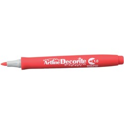 Artline Decorite Markers 1.0mm Bullet Standard Red Pack Of 12
