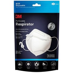 3M 9123EN3 Respirator Mask White P2 disposable