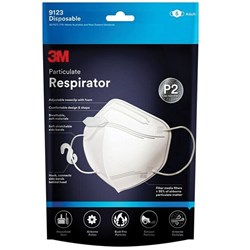 3M 9123EN5 Respirator Mask White P2 disposable