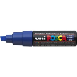 Uni PC-8K Posca Paint Marker 8.0mm Chisel Blue
