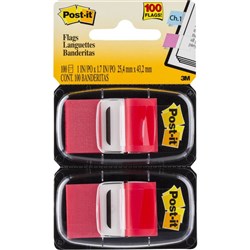 Post-It 680-RD2 Flags Twin Pack 25x43mm Red