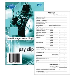 Zions Printed Pay Slip Pads 125x80mm 50 Leaf