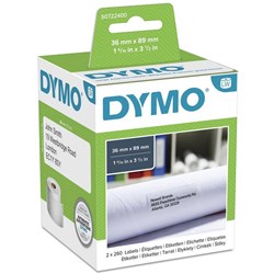 Dymo SD99012 Labelwriter Labels 36x89mm Address-Paper White Box of 520 (2 Rolls)