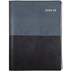 Collins Vanessa Financial Year Diary A4 Day to a Page 30min Black