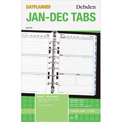 Debden Dayplanner Refill Jan-Dec Tabs 216X140Mm