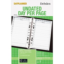 Debden Dayplanner Refill Undated 1 Day To Page 216X140Mm