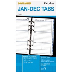 Debden Dayplanner Refill Jan-Dec Tabs 96X175Mm Personal