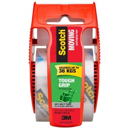 Scotch 150-AU Tough Grip Packaging 48mmx45.7m Tape Grip Hot Melt Moving Tape Clear
