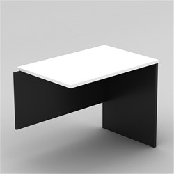 Om Classic Desk Return 900W x 450mmD White & Charcoal