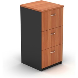 Om Classic Filing Cabinet 3 Drawer Cherry & Charcoal
