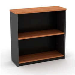 Om Classic Bookcase 900H x 900W x 320mmD 1 Shelf Cherry Charcoal