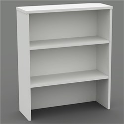 Om Classic Overhead Hutch 2 Shelves 900mmW All White