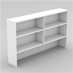 Om Classic Overhead Hutch 4 Shelves 1800mmW All White