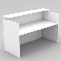 Om Classic Reception Counter 1800W x 1100H x 750mmD All White