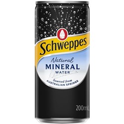 Schweppes Natural Mineral Water 200ml Pack of 24
