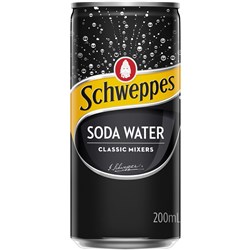 Schweppes Soda Water 200ml Pack of 24