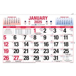 Easy2C Wall Calendar 324x220mm Month To View