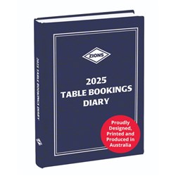 Zions Table Booking Diary 2 Pages To A Day A4 Blue