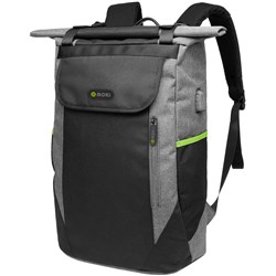 Moki 15.6 Inch Odyssey Roll-Top Backpack Black
