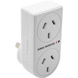 The Brute Power Co. Vertical Surge Protection Double Adaptor