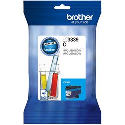 Brother LC3339XLC Ink Cartridge High Yield Cyan