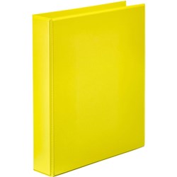 Marbig Clearview Insert Binder A4 4D Ring 50mm Yellow