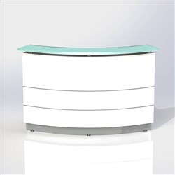 Polaris Reception Counter 1800W x 805D X 1120H Gloss White