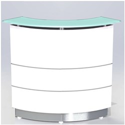 Polaris Reception Counter 900Wx 900D X 1120H Gloss White