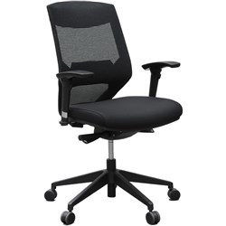 Vogue Mesh Chair Black Synchro w/ Adjustable Arms