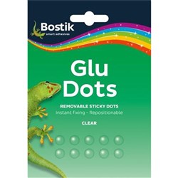 Bostik Glu Dots Removable Repositionable Sticky Dots Pack of 64