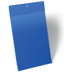 Durable Document Sleeve Magnetic A4 Portrait Blue Pack of 10