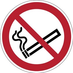 Durable Safety Signs Smoking Prohibited Red