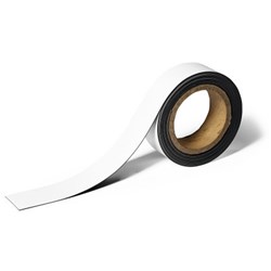 Durable Magnetic Labelling Tape 40mmx5m White