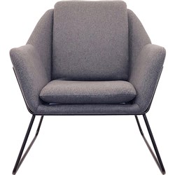 Cardinal Lounge Chair 1 Seater 755Wx800Dx870mmH Charcoal Ash