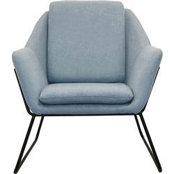 Cardinal Lounge Chair 1 Seater 755Wx800Dx870mmH Light Blue