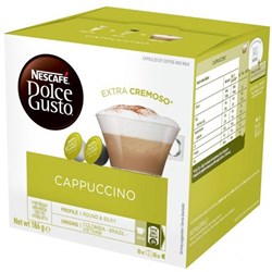 Nescafe Dolce Gusto Coffee Capsules Cappaccino Pack 16