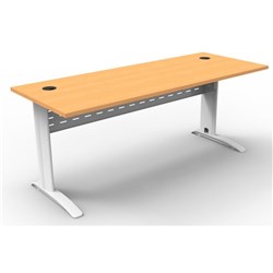 Rapid Span Straight Desk 1800 x 700 Beech & White
