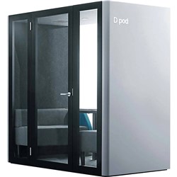 Inapod D Pod 2 - Acoustic Pod 4 Person Booth 2200Wx 1200Dx 2170H Silver