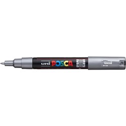 Uni PC-1M Posca Paint Marker 0.7-1.0mm Extra Fine Silver