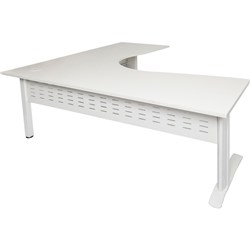 Rapid Span Corner Desk Workstation 1800 x 1500 x 700D White & White