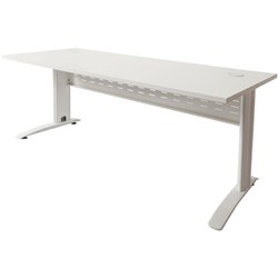 Rapid Span Open Straight Desk 1500W x 700mmD White & White