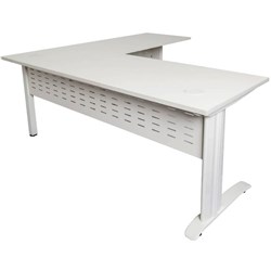 Rapid Span Desk with Return 1800Wx1800Wx700mmD 2 Piece White & White