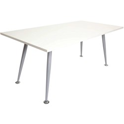 Rapid Meeting Table 1800Wx750mmD White & Silver
