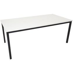 Rapidline Steel Frame Table 1500mmW x 750mmD White & Black