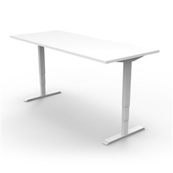 Boost+ Electric Desk Height Adjustable 1500W x 750D White/White